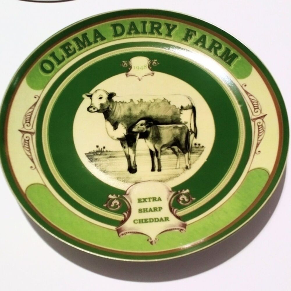 Pottery Barn Vintage Label Cheese Plates – Set of Four with Original Box - Picture 5 of 8